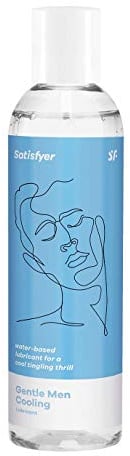 Satisfyer Men Gleitgel Cooling | Gleitmittel auf Wasserbasis | Prickelnder Kälteeffekt | Kondomverträglich | 300 ml