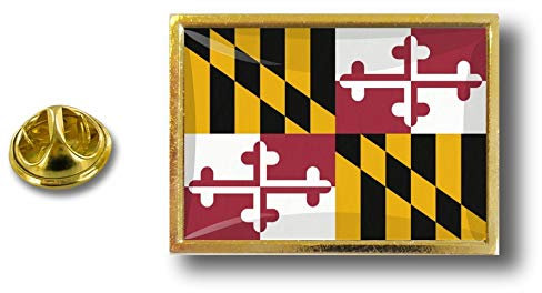 Akachafactory pin flaggenpin flaggen Button pins anstecker Anstecknadel sammler usa Maryland