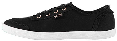 Skechers Women's Bobs B Cute Sneaker, Black Canvas, 5.5 UK