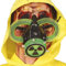FIESTAS GUIRCA Strahlende Gasmaske, Bunt