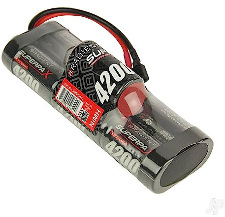 Superpax 7-Cell SC 4200mAh 8.4V NiMH Hump Battery Pack with Deans T-style Plug
