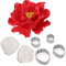 DUBENS Pfingstrose Blume Dekorieren Set Veiner Form für Blütenblatt Korn Stainess Stahl für Zucker Blume Design Fondant Kuchen Werkzeuge DIY Backformen