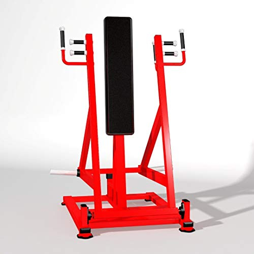 Standing Chest Press Machine Multi Functional Olympic Weight Plates Red