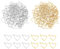 UNICRAFTALE 100 Stück Herz Charms Golden Charms Schmuckanhänger 1mm Loch Metall Charms Edelstahl Armband Anhänger Schmuck Basteln Anhänger Valentinstag Heart Charms Für Schmuckherstellung