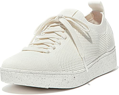 FitFlop Damen Rally e01 Multi-Knit Sneaker, cremefarben, 41 EU