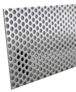 Edelstahl Lochblech 2,0mm Rv5-8 Länge 1m 1.4301 VA (35x1000mm)