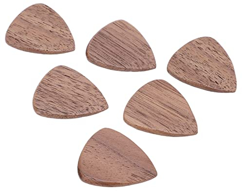 Ukulele-Holz-Plektrum, Daumen geschlitzt Komfortabler Griff Holz-Gitarren-Plektren als Geschenk zum Erlernen von Musikinstrumenten(#2)