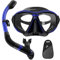 Findway schnorchelset Erwachsene,Schnorchelset mit taucherbrille und schnorchel, Anti-Leck & Anti-Fog & Anti-UV Tauchmaske aus Gehärtetem Glas für Tauchen, Schnorcheln und Schwimmen,Frauen und Männer