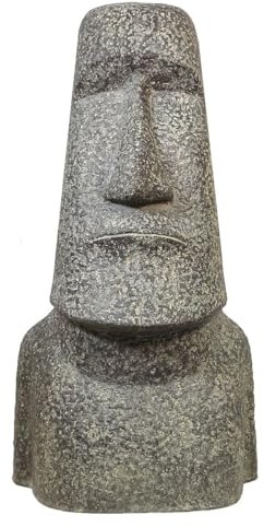 Oriental Galerie XXL Steinfigur Osterinsel Moai Skulptur Lavasand Bali Tiki Garten Hawaii 100 cm