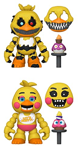Funko Five Nights At Freddy's (FNAF) Snap: Nightmare Chica the Chicken & Toy Chica the Chicken 2PK - Collectable Vinyl Figure - Gift Idea - Official Merchandise
