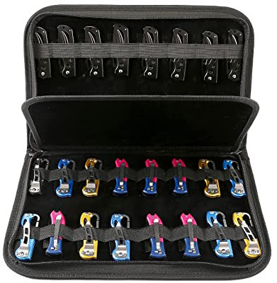 Knife Display Case, Knife Pocket Case with 64 Slots, Folding Knife Holder, Small Knife Storage Organizer, Outdoor Tactical Survival Carry Bag for Mini EDC Knife