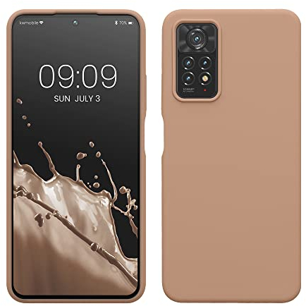 kwmobile Housse Compatible avec Xiaomi Redmi Note 11 Pro/Note 11 Pro (5G) / Note 12 Pro (4G) Coque - Housse de téléphone Protection Souple en TPU Silicone - Cappuccino