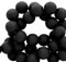 Sadingo Perlen Schwarz matt (6mm 600 Stück) Acrylperlen Partnerarmbänder selber Machen, Kunststoffperlen, Kleine Kugeln