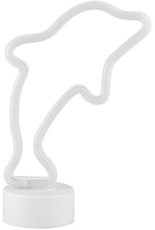 Akozon Delphin Form, Neonlampe, LED, Delfinform, wasserdicht, kleines Nachtlicht für Dekoration, Schlafzimmer, Licht, Nacht, niedlich, Dekoration