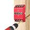 Frunimall Angle Drill Hole Guide, 30/45/90° Angled Drill Hole Jig for Angled and Straight Hole Drilling Template for Wood Post (Red)