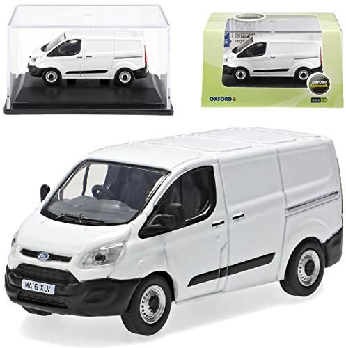 alles-meine.de GmbH Ford Transit Tourneo Custom Kasten Transporter Weiss Modell Ab 2012 1/76 Oxford Modell Auto mit individiuellem Wunschkennzeichen