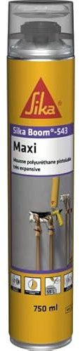 Mousse expansive extrudable au pistolet SIKA Sikaboom-543 Maxi - Beige - 750ml