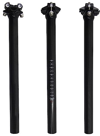 RXL SL mtb sattelrohr carbon 3k fahrrad sattelstütze schwarz rennrad sattelstange carbon sattelstütze 27.2 400mm carbon schwarz 3K glänzend 27,2 400 carbon sattelstütze light