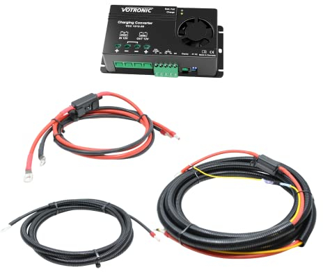 CAMPERPOWER - Laderbooster Lichtmaschine Komplettset - Plug and Play - Lade deine Camper Batterie während der Fahrt auf - Trennrelais integriert