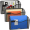 EasyPAG Metall Querformat A4 Zeitschriftenhalter Wand Zeitschriften Wandhalter Aktenablage Dokumentenhalter Hängend Magazin Organizer mit Tag-Platte,3er-Pack,Schwarz