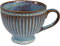 GreenGate Tee Tasse Alice Oyster Blue Blau Keramik Teetasse Henkel 400 ml