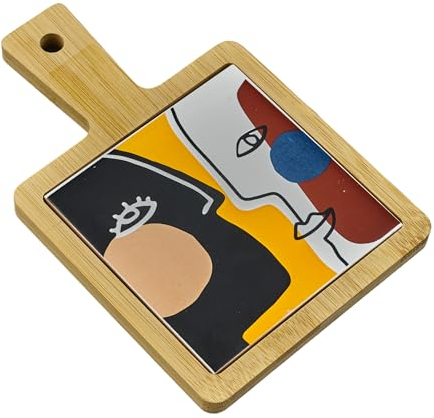 Doni Bomboniere Comunioni Tagliere con Base in Legno Regalo Utile E Raffinato Arte Battesimi Matrimonio Nozze Oro Argento Stile Utensile da Cucina Design per Le tue Ricette. Disegno Stilizzato