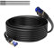 Mygatti 5 mètres CAT 7 Utilisation en extérieur Câble réseau Ethernet RJ45 à enfouissement direct,imperméabl,SSTP,Câble Ethernet 10 Gigabit,LAN et Patch,POE - Noir,avec 15 attaches de câble