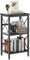 YMYNY Libreria, Scaffale a 3 Ripiani, Scaffale per piante, Scaffale per Microonde, per Bagno, Cucina, Ufficio, Studio, Stile Industriale, Camera da Letto 40×29×75CM, Nero HST008B