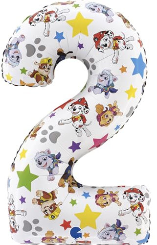 Riesenzahl Folienballon 26/66cm | Paw Patrol #2