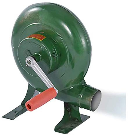 ZJGFCB Handkurbel-Schmiede-Gebläse, Eisengetriebe, Popcorn-Ventilator, manueller Ventilator, Kochen, manuelles Grill-Luftgebläse