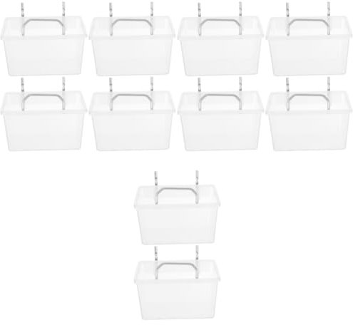 STOBOK 10 Sets Classification Storage Box Peg Board Bins Shop Pegboard Bins Pegboard Wall Organizer Clear Pegboard Bins Storage Bins for Nails and Screws Parts Bins Pegboard Bin for Store