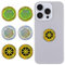JIEYAO 6 Pcs Cell Phone Blockers Sticker, Phone Radiation Protection Stickers, Neutralize Shield Protection for Smart Phones/Tablets/Laptops/Computer/WiFi/Priner/TV Electronic EMF Stickers