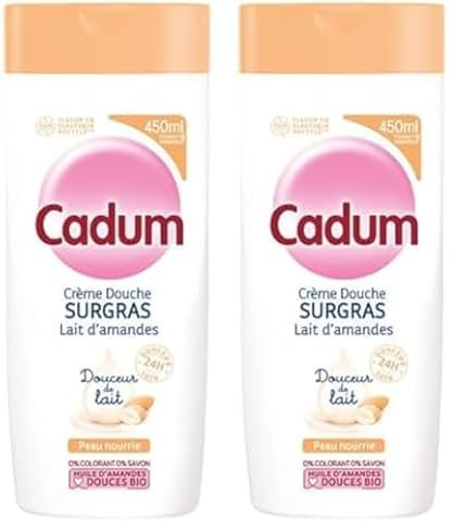Cadum Crème Douche Surgras Douceur de Lait 450ml (Lot de 2)