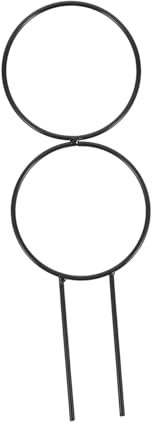 OFFSCH Metallpflanzengitter Für Kletterpflanzen Dekorative Pflanzenstütze Aus Eisen Topfpflanzenstütze Für Innen Und Außenbereich Schwarz