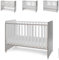 Lorelli Babybett Sweet Dream 124 x 68 x 95 cm Unterbettrahmen mit zwei Ebenen, Farben:weiß braun
