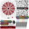 CyeeLife Elektronische Dartscheibe Profi Set mit Dart Throw Line,34 Spiele und 355 Variationen,Profi Dartscheibe für Batterien/Adapter für 1 bis 8 Spieler mit 12 Darts