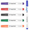 maxtek Whiteboard Marker, Whiteboard Stifte Abwischbar, Rundspitze, ca. 2mm Linienbreite, Trocken und Rückstandsfrei Abwischbar von Whiteboards (6 Farben, 6)