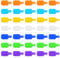 35 PCS Cable Cord Labels Large Size, Cable Labels Multi Color Cord Wire Label Cables Tags and Wires Tags for Electronics, Computers Cables Management and Identification, Assorted Colors