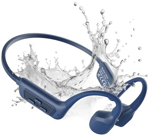 MONODEAL Knochenschall Kopfhörer Schwimmen, knochenschall kopfhörer IPX8 wasserdicht mit MP3-Player 8GB, Bluetooth 5.4 für Laufen, Radfahren, Surfen wasserdichte kopfhörer Schwimmen