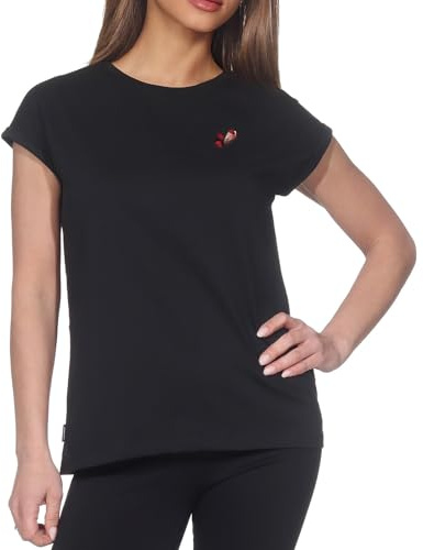 Ragwear Damen T-Shirt Kurzarmshirt Rundhals Oberteil für Freizeit, Alltag und Urlaub Diona EMB 2611-10015