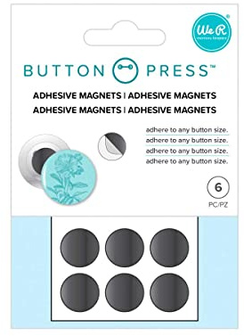 We R Memory Keepers WR Button Press 6 Adhesive Magnets
