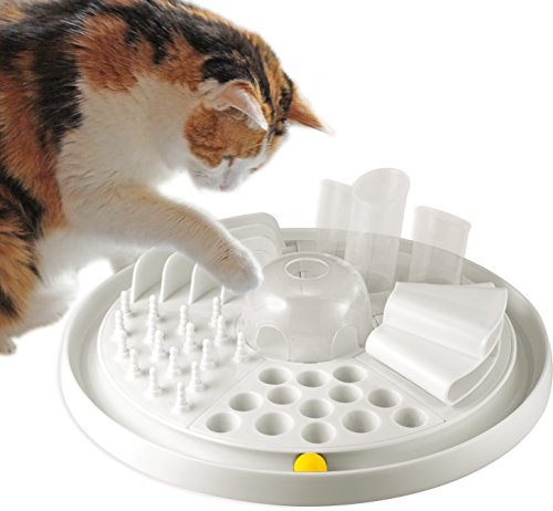 Bayer Design Love, Edupet Katzenspielzeug Center, intelligentes Futterspiel/Activity Board - 05005AA, weiß