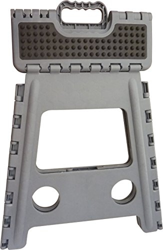 Hippotonic GRIP klappbarer Tritthocker, grau, 28,5x21,5x39 cm