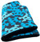 Wollhuhn Öko Mädchen/Jungen/Kinder Warmer Schlupfschal/Halstuch Innen Fleece Gefüttert Viele Motive Winter Übergangszeiten (aus Öko-Stoffen) 20220523 (Coole Skulls Schwarz/Blau)