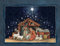 Lang Weihnachtskarte mit Krippenmotiv, 13 x 17 cm, 2 einzigartige Designs pro Box, 18 Karten und 19 Umschläge (1008105)