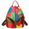 Eysee Rucksack Damen Leder Rucksackhandtasche-Rind Leder Daypack Collage Gradient 2019 NEU