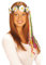 Hippie Haarkranz Margeriten Blumen Haarband Gänseblümchen Blumenhaarkranz Blütenkranz Fasching Flower Power Haarschmuck Damen Kopfschmuck Blumenschmuck 70er Jahre Mottoparty Accessoire Karneval Kostüm Zubehör