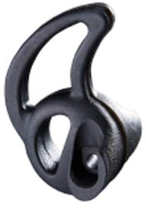 Earphone Connection Fin Ultra Ambi Zwei-Wege-Radio-Ohrhörer für klare akustische Hörgeräte, Schwarz, Größe M