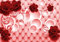 wandmotiv24 Fototapete Rot Rosen, L 300 x 210 cm - 6 Teile, Wanddeko, Wandbild, Wandtapete, Ornament, Blumen, Leder M3445