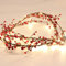 Rhytsing 1.8M Rot Beeren Girlande Weihnachten Beleuchtet Batterie mit Timer Funktion, 30LEDs Lichterkette Warmweißes Licht